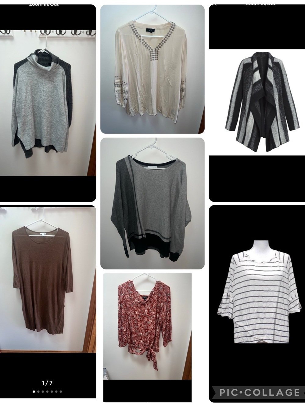 7 Top Bundle size L-Chico’s J Jill AGB Tribal (Cardigan, Blouse)